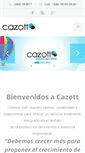 Mobile Screenshot of cazottproducciones.com
