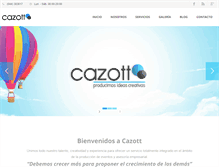Tablet Screenshot of cazottproducciones.com